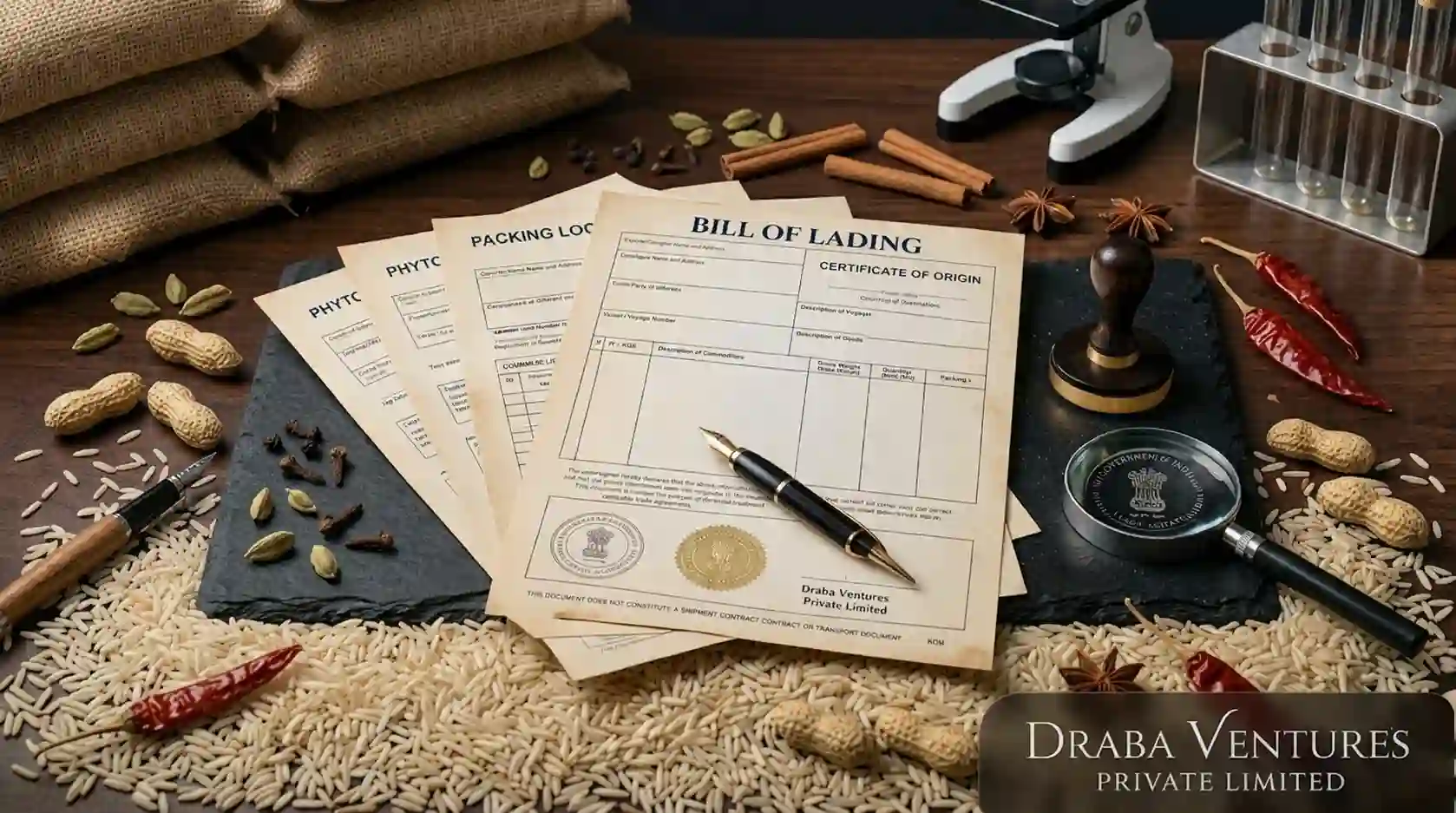 Bill of Lading for Rice Export